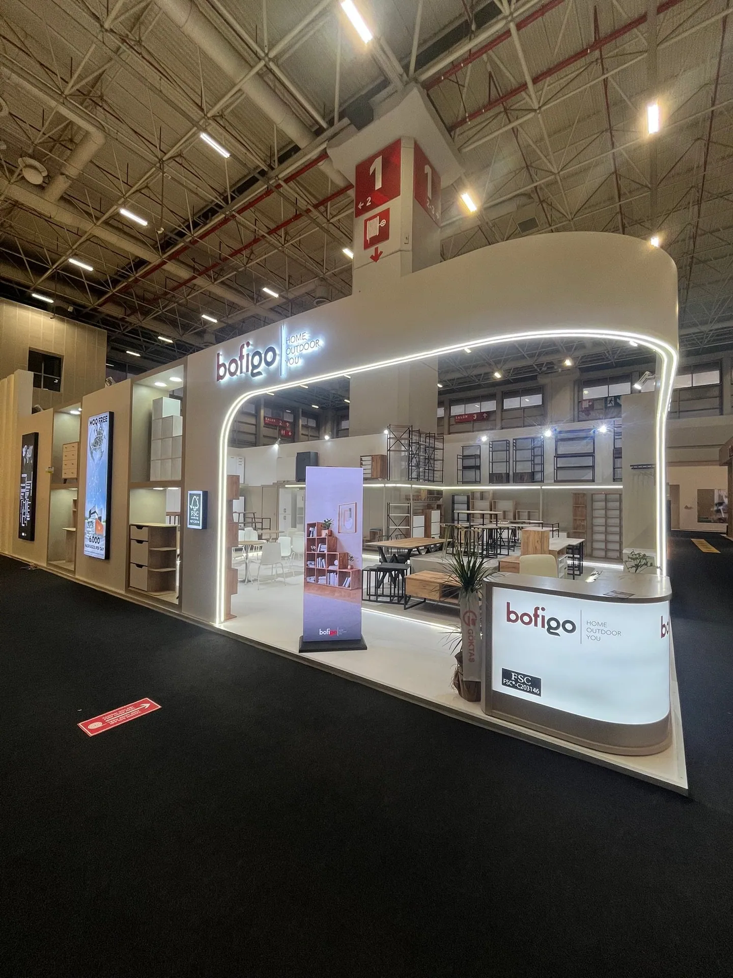 Bofigo standı, İstanbul Mobilya Fuarı 2025