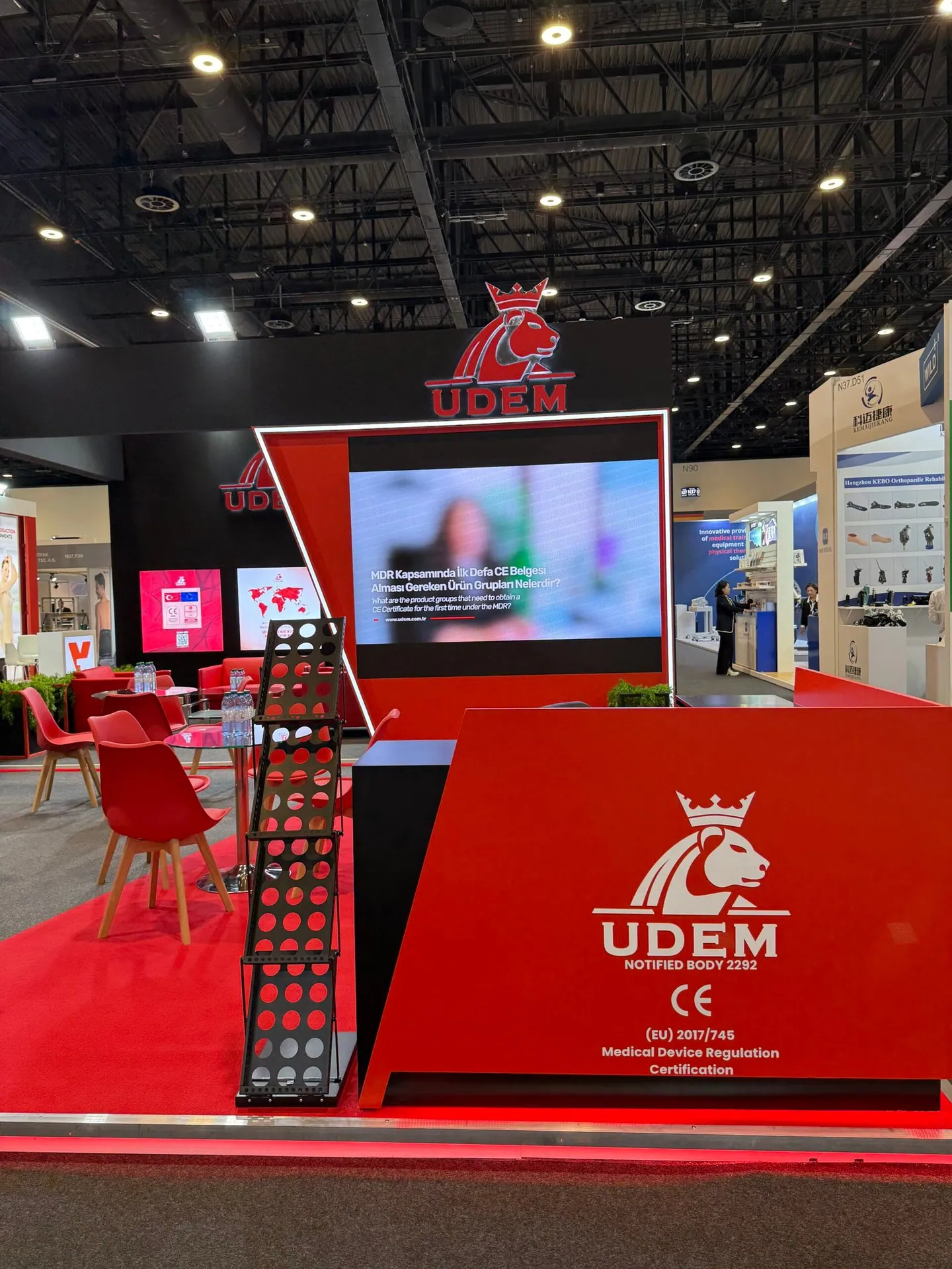 UDEM standı, WHX Dubai 2026